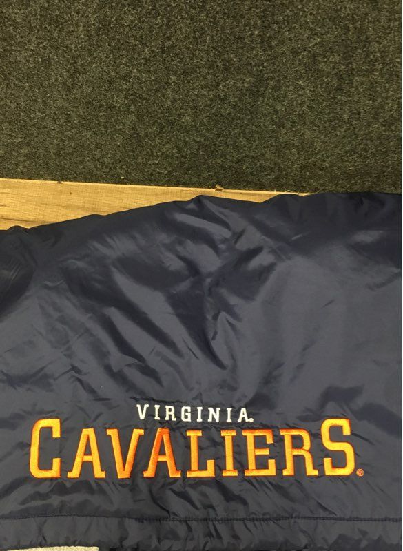 Vintage 90s Red Oak Men's Virginia Cavaliers UVA Windbreaker Navy Jacket Sz L