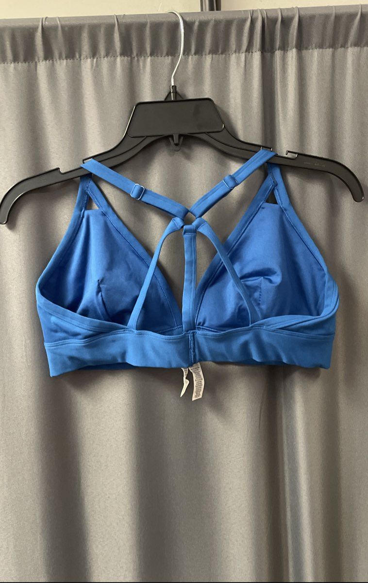 Savage x Fenty Women's Blue Workout Set Strappy Bra XL Leggings L