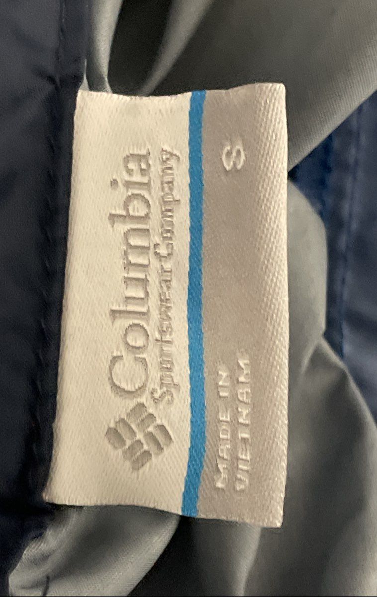 Columbia Men's Glennaker Lake Rain Jacket Blue Navy Colorblock Hooded Sz S