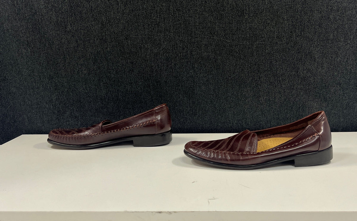 Giorgio Brutini Regal Brown Leather Slip-On Loafers Men's Size 10