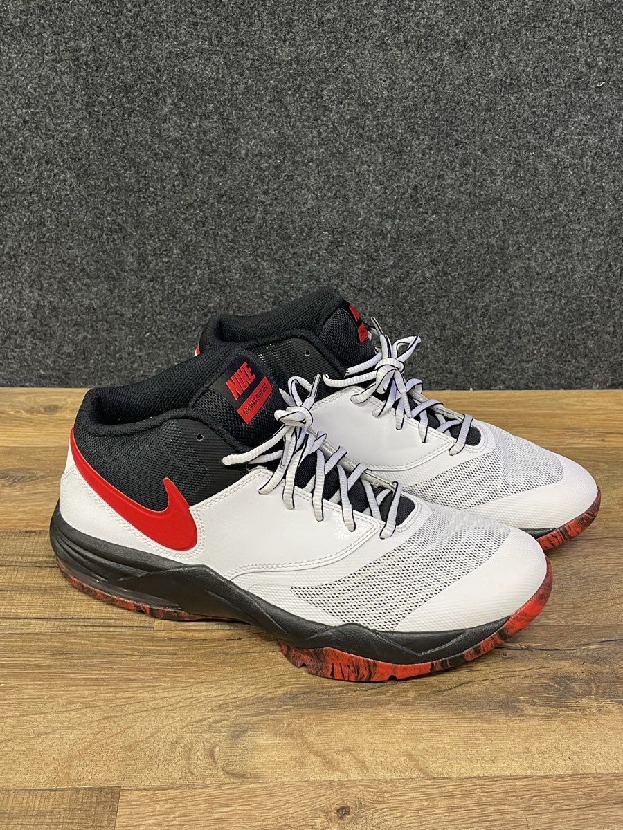 Nike Air Max Emergent White Red Black Men's Basketball Shoes Size 9
