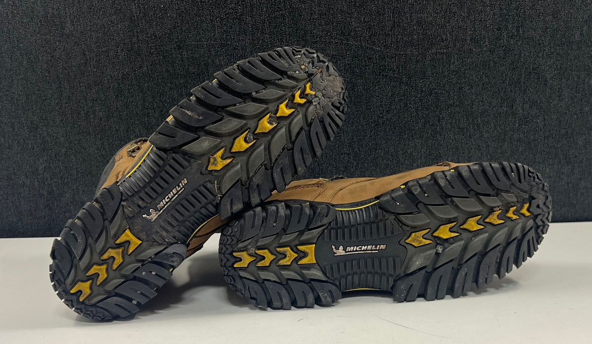 Michelin Sledge High Metatarsal Steel Toe Dark Brown Work Boots Size 11.5M