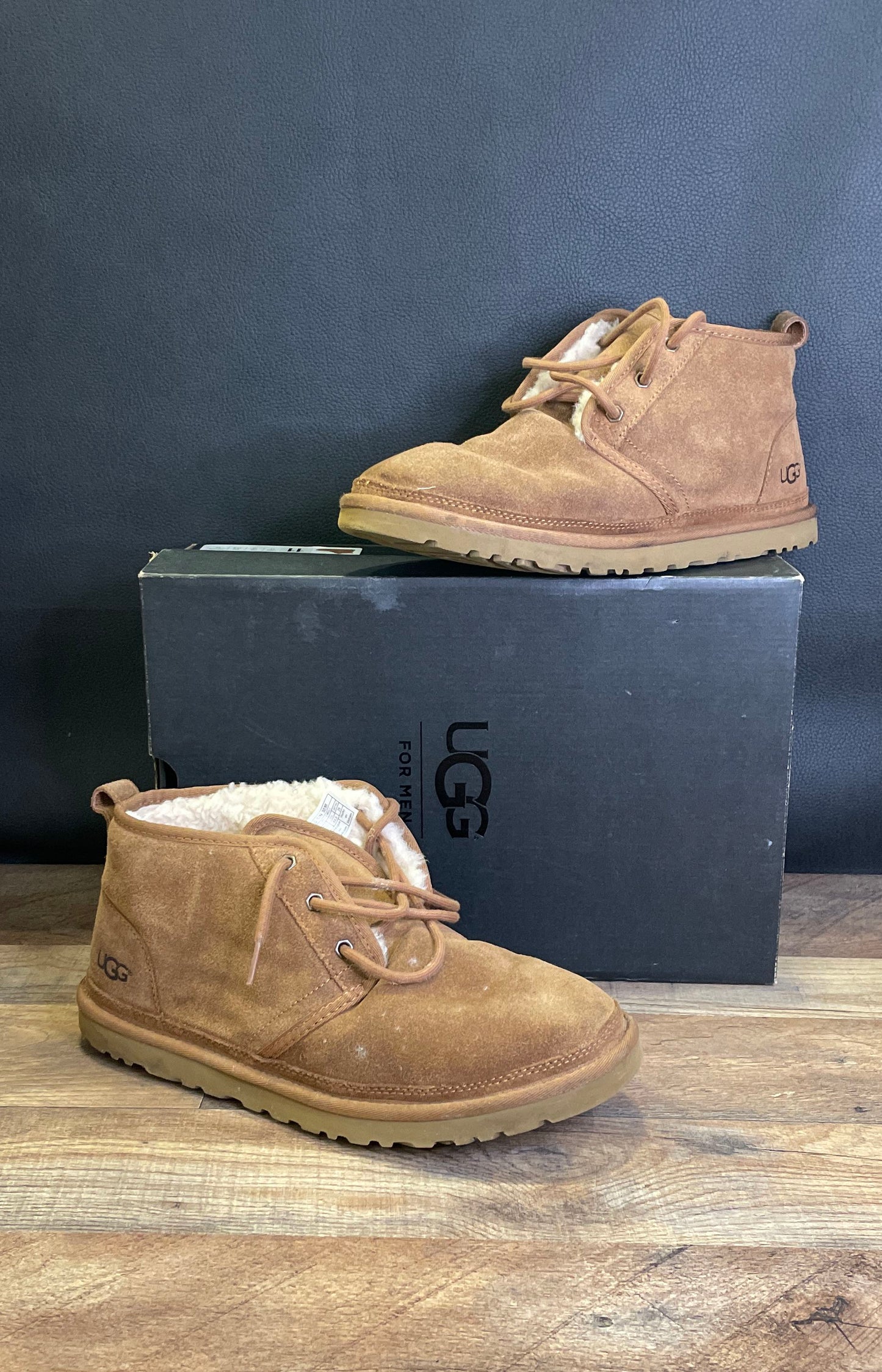 UGG Neumel 3236 Chestnut Suede Chukka Boots Men's Size 11