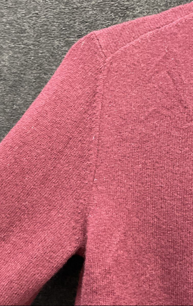 Ann Taylor Women's Maroon 100% Cashmere Turtleneck Knit Sweater Sz M