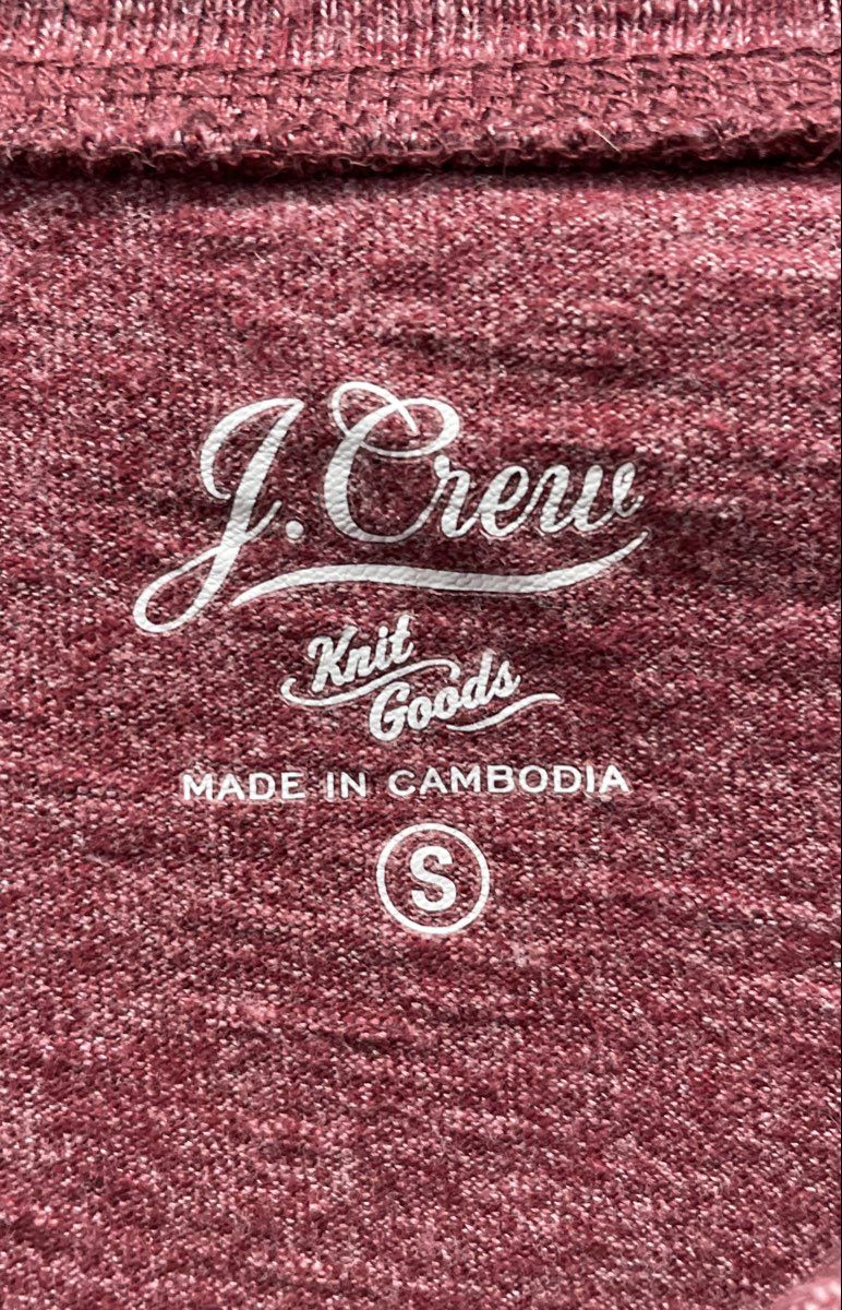 J.Crew Men's Lot 2 Heathered Long Sleeve T-Shirts Red Gray Cotton Crewneck Sz S