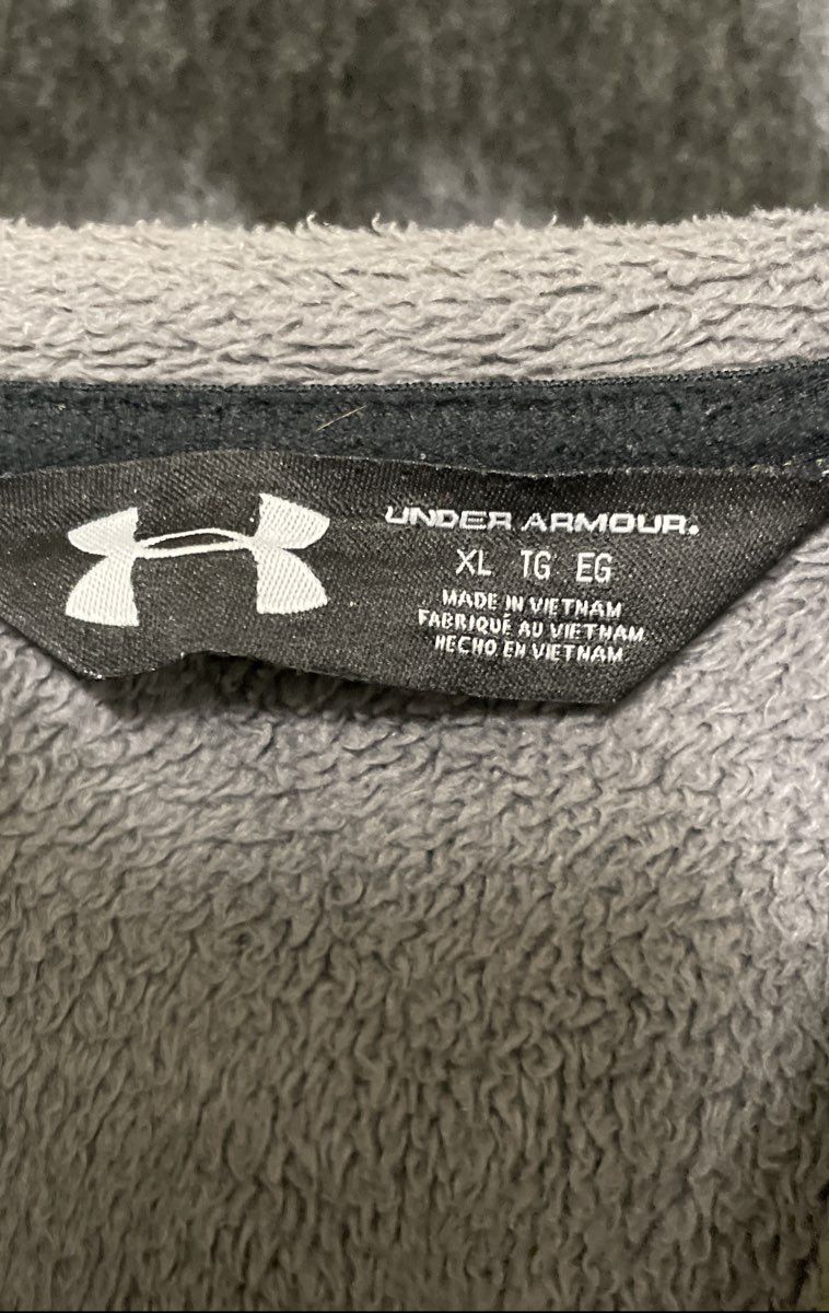 Under Armour Men's Olive Green ColdGear Textured Full Zip Fleece Hoodie Sz XL