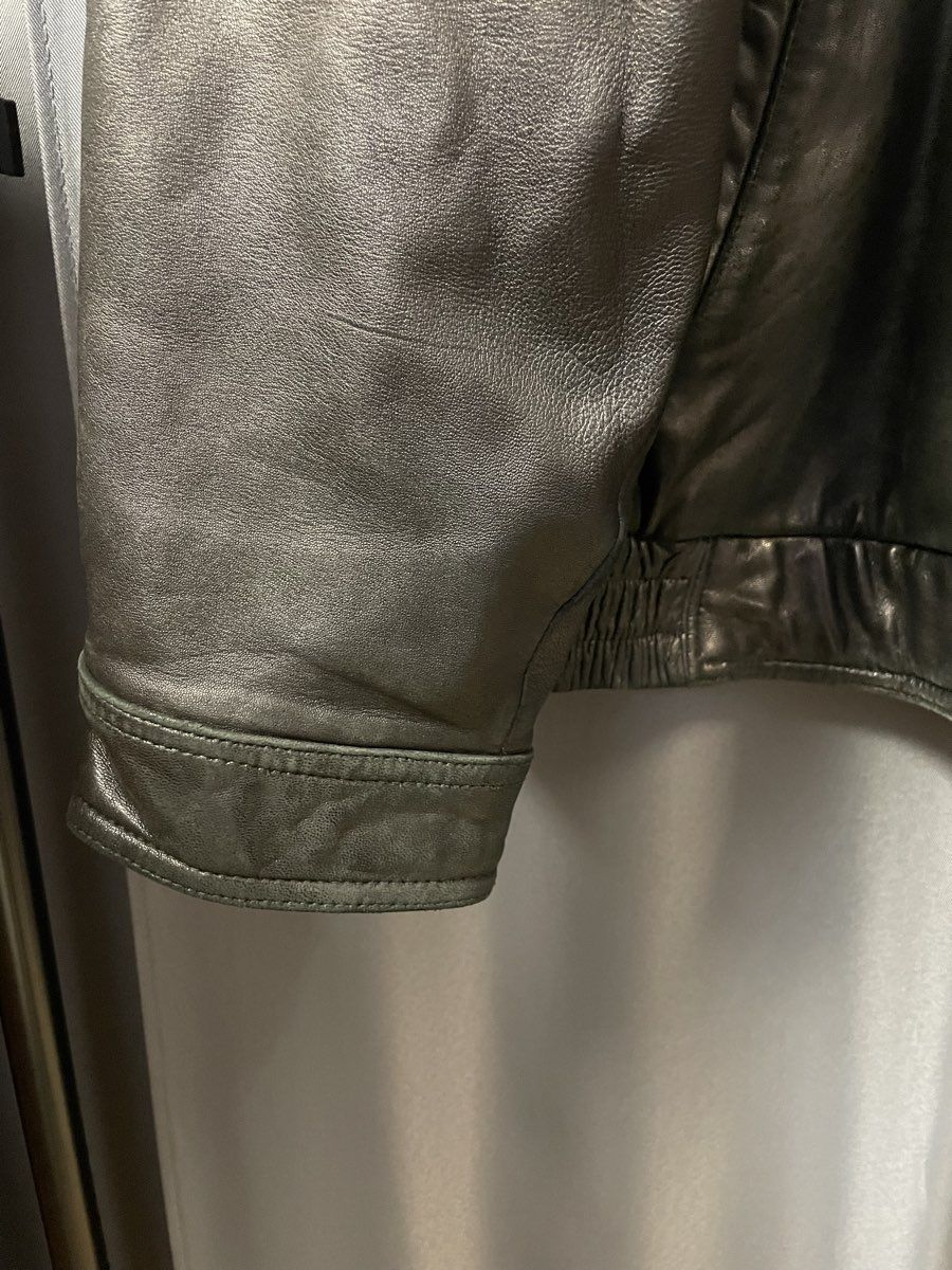 Joseph & Feiss Men's Black Lambskin Leather Full Zip Bomber Jacket Sz 3XL