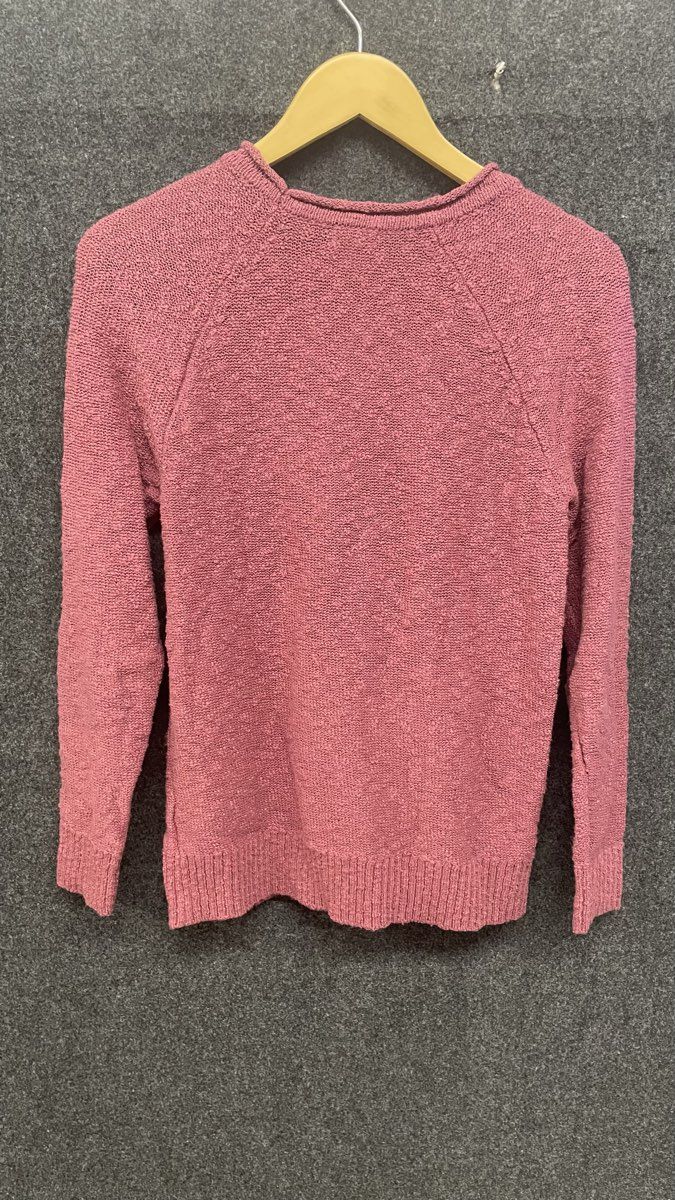 L.L. Bean Women's Pink Midweight Cotton Slub Rollneck Pullover Sweater Sz S