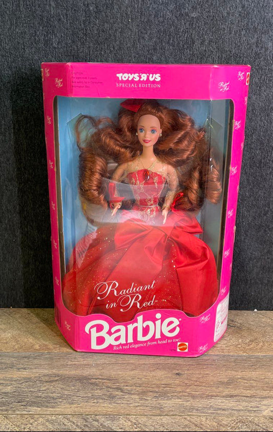 1992 Mattel Barbie Radiant In Red Toys R Us Special Edition Doll NIB #1276