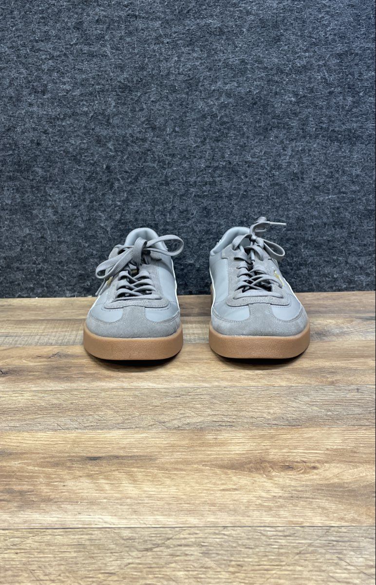 Puma Army Trainer Grey Gum Sole Leather Suede Sneakers Men's Size 10