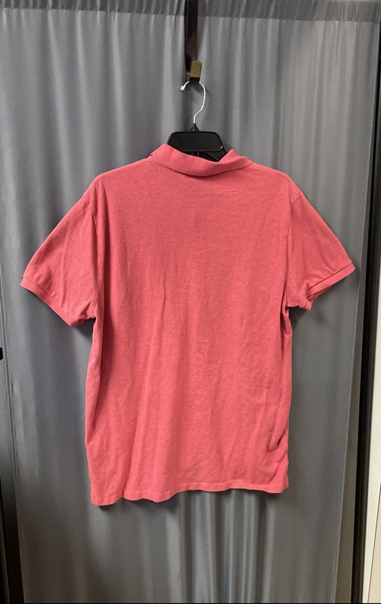 Polo Ralph Lauren Men's Red Custom Slim Fit Pique Cotton Golf Shirt XL