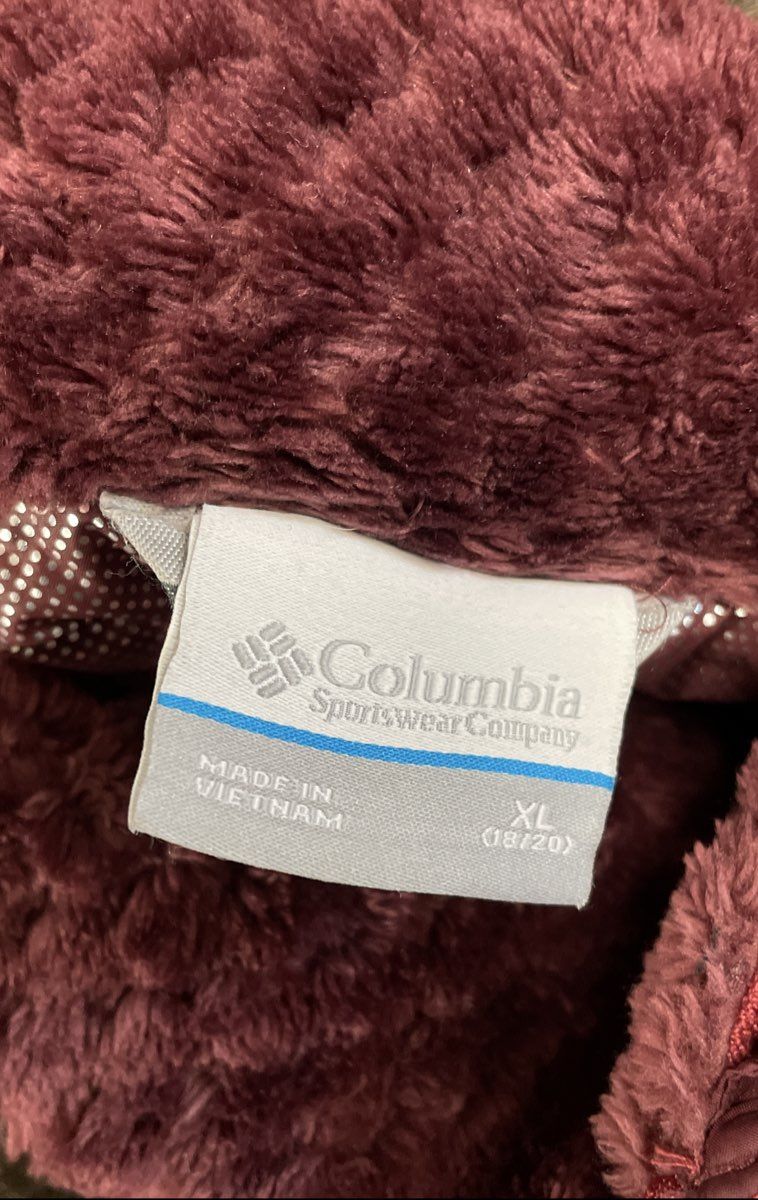 Columbia Girls Nordic Strider Parka Jacket Rose Omni-Heat Faux Fur Hood Sz XL