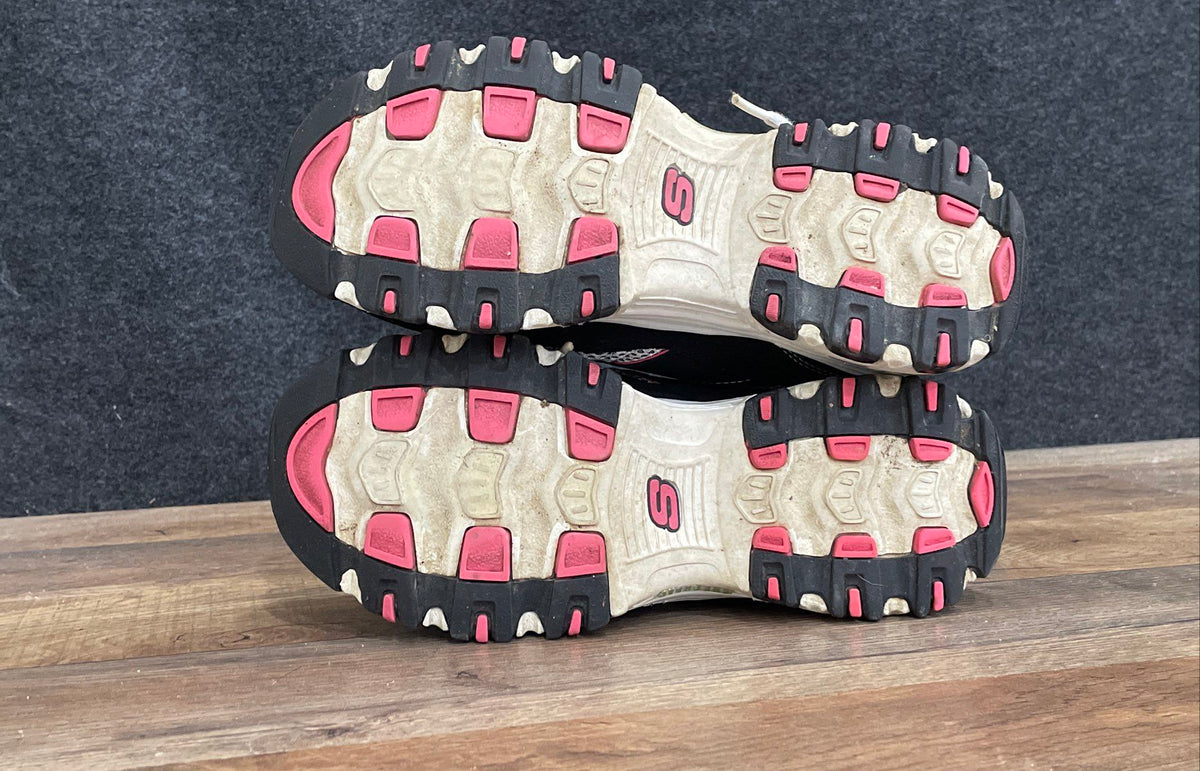 Skechers D'Lites Black Purple Air-Cooled Memory Foam Sneakers Women's Size 6