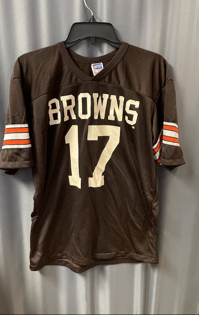 Vintage 90s Rawlings Cleveland Browns #17 Jersey Made in USA Sz L
