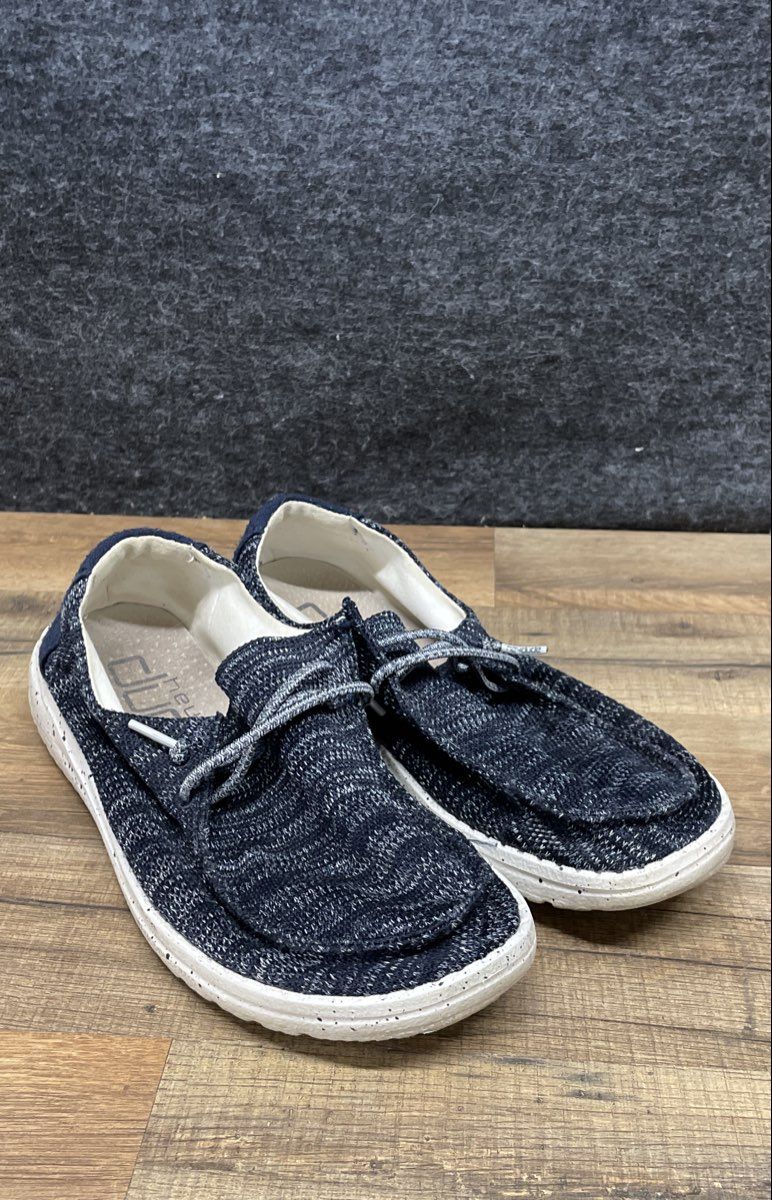 Hey Dude Wendy Sox Navy Blue Slip On Sneakers Women's Size 7