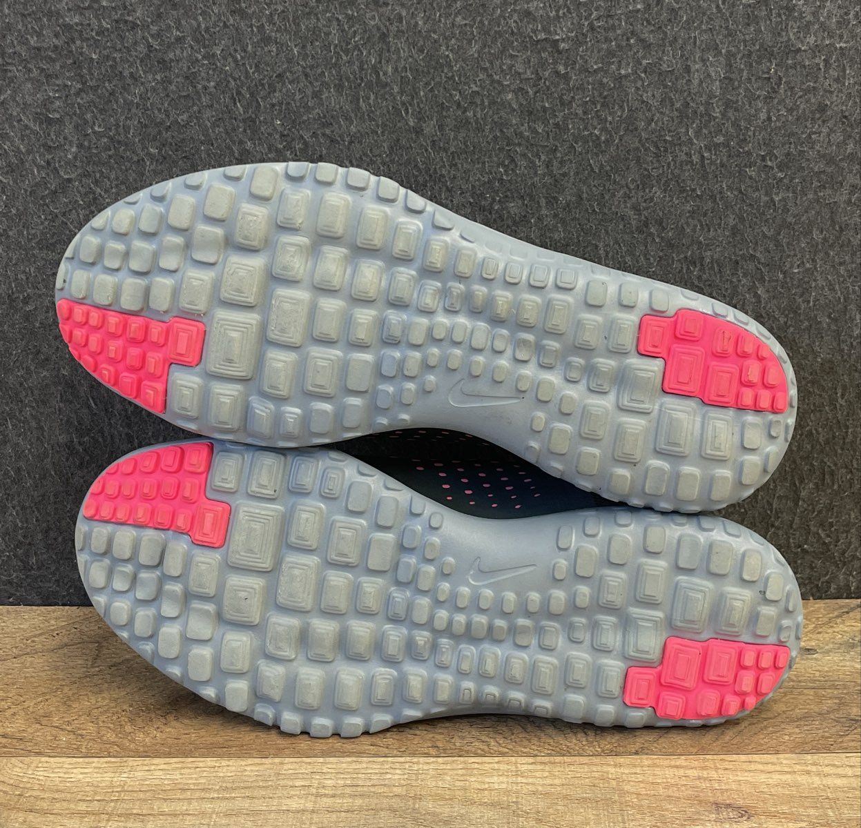 Nike FS Lite Run 3 Dark Grey Pink Blast Women's Running Shoes Size 7