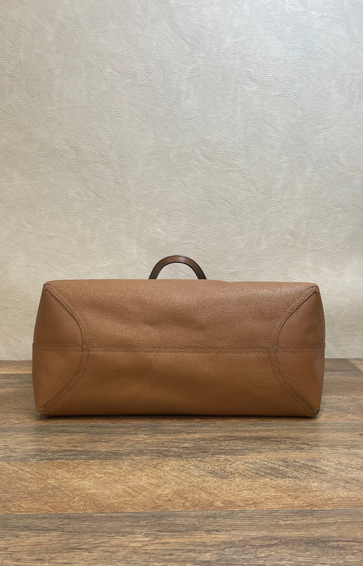 Coach Brown Pebbled Leather City Tote Bag Gold Hardware