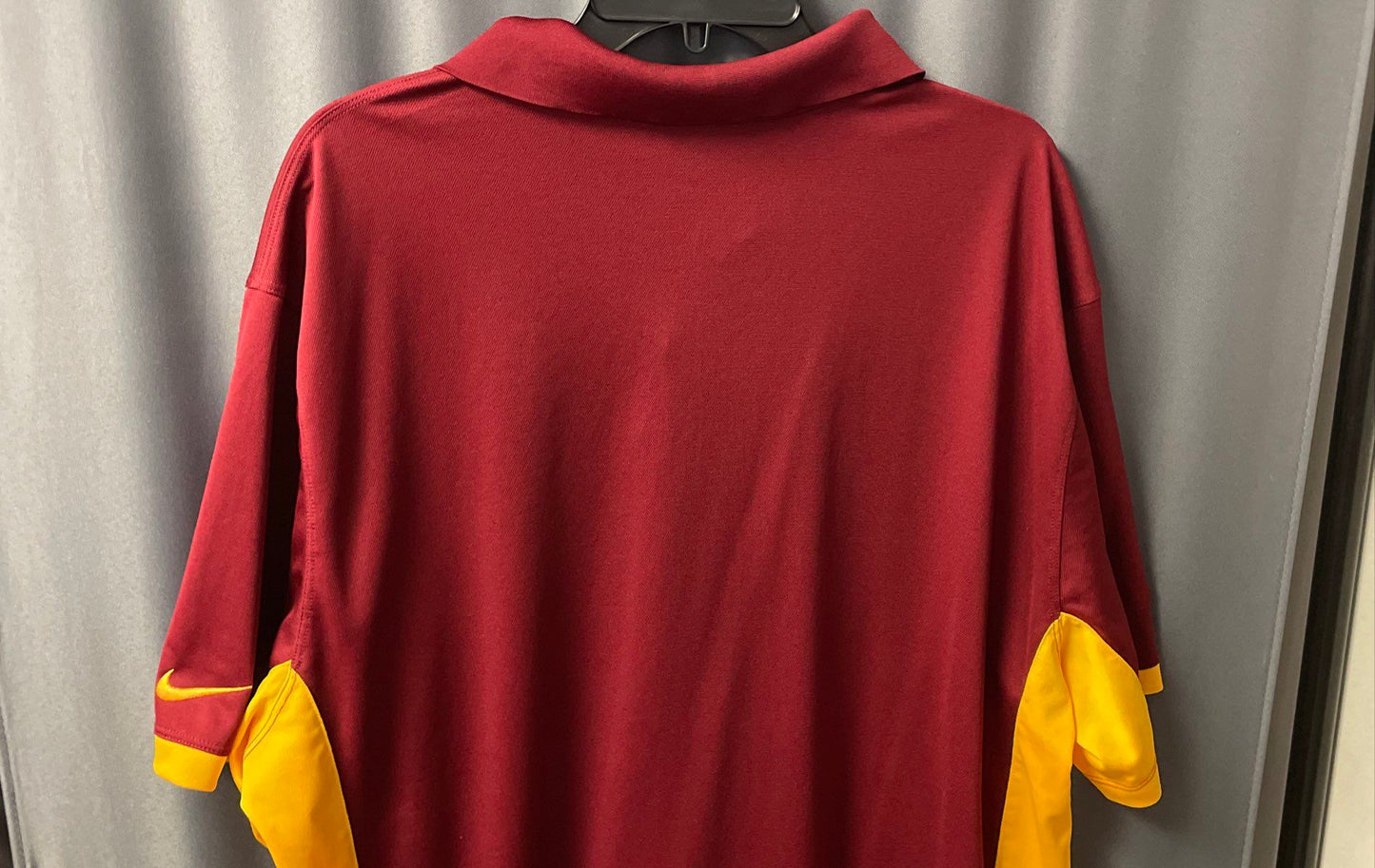 Nike Men's Washington Redskins NFL Training Polo Shirt Burgundy Gold Dri-FIT XXL