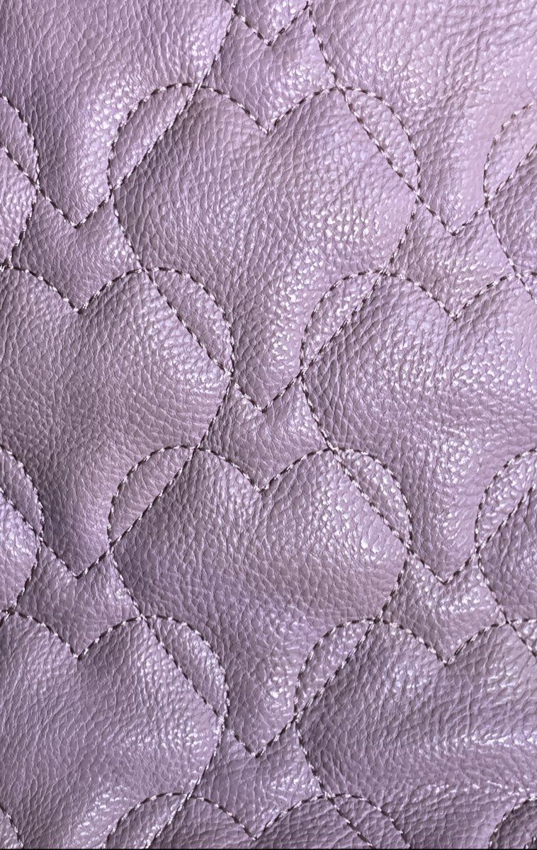 Betsey Johnson Pink Quilted Heart Faux Leather Bow Satchel Tote Bag Heart Lock