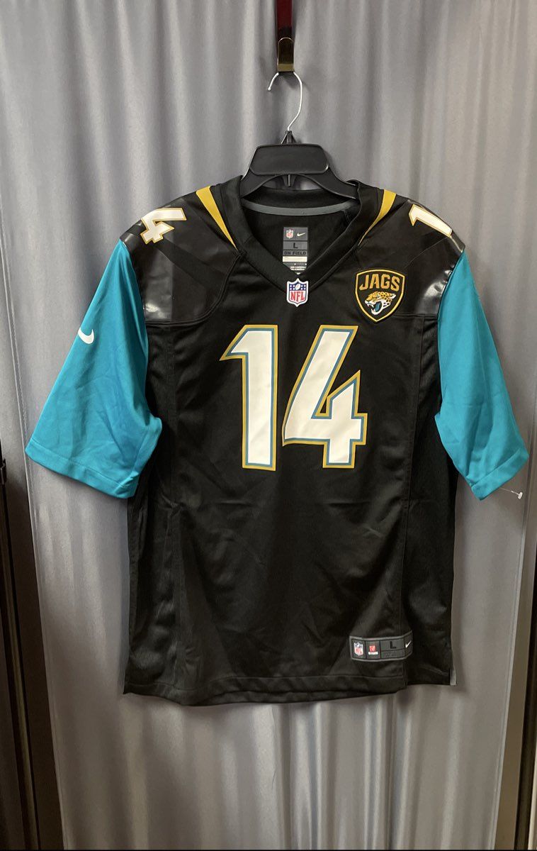Nike Men's Jacksonville Jaguars Justin Blackmon #14 Jersey Black Teal Sz L