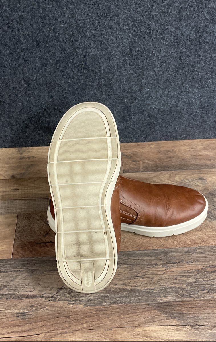 Dr. Scholl's Madison CFX Cognac Brown Slip On Sneakers Men's Size 11W
