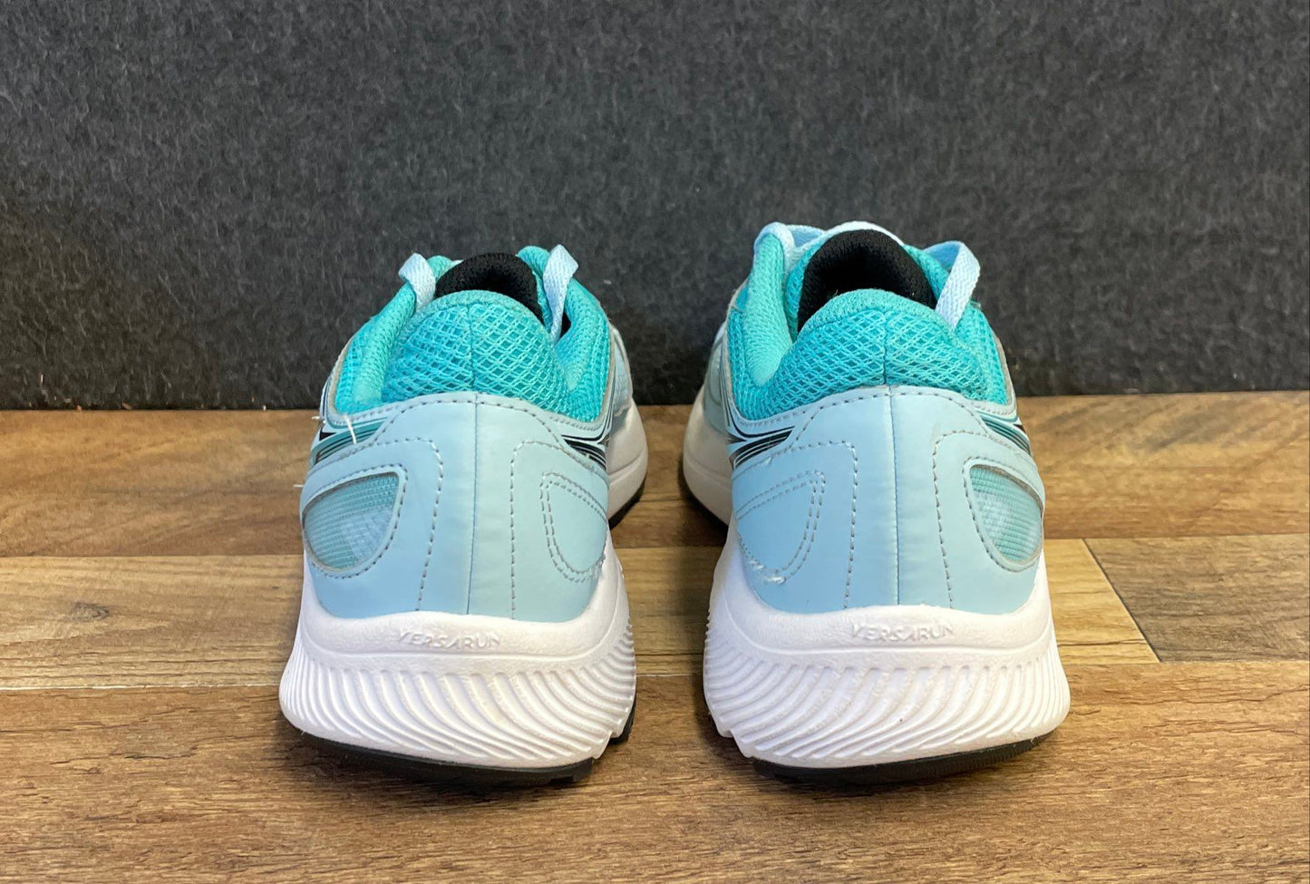 Saucony Cohesion 14 Teal Silver Women's Running Shoes Size 8.5