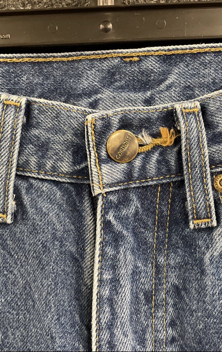 Carhartt Men's B17 DST Relaxed Fit Tapered Leg Jeans Dark Stone Blue Sz 32x30