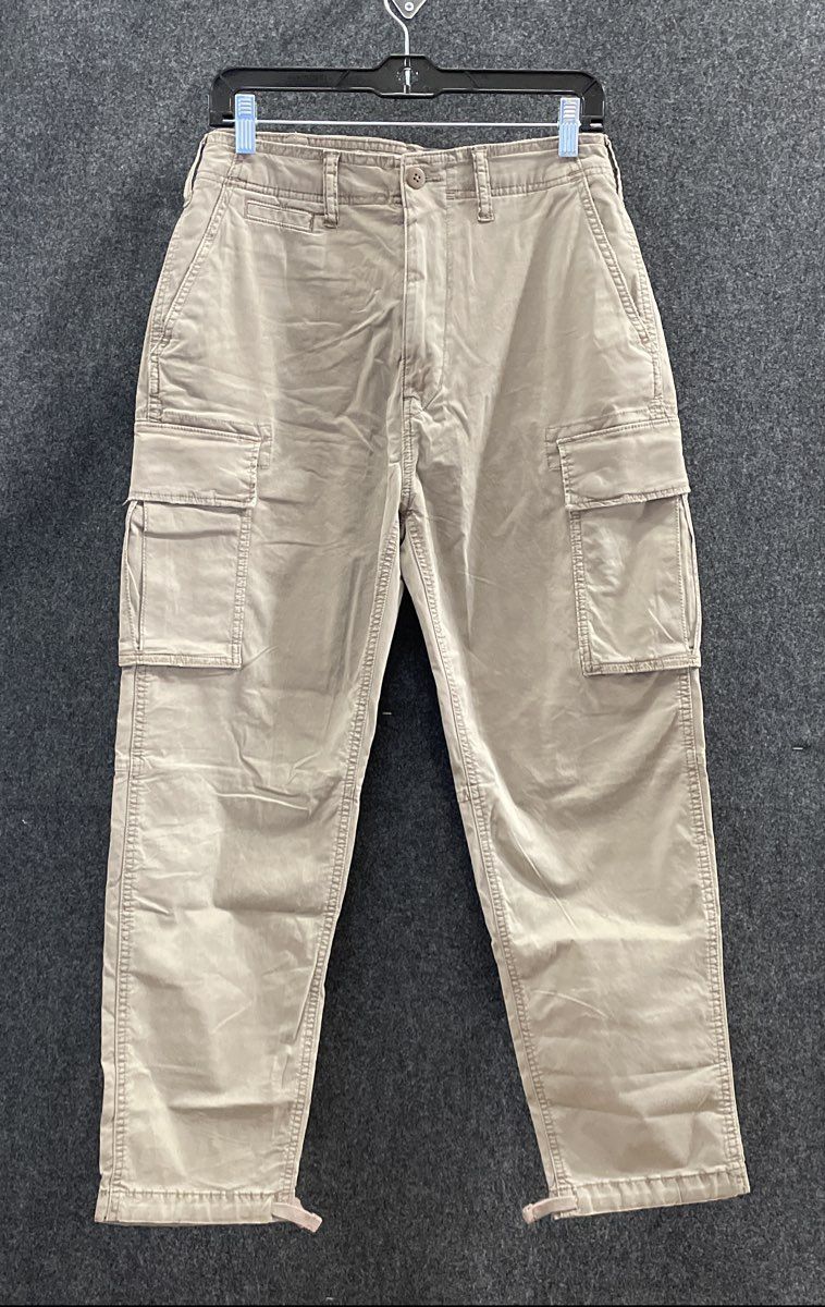 American Eagle Men's Gray Lived-In Cargo Flex Pants Sz 29x30 NWT