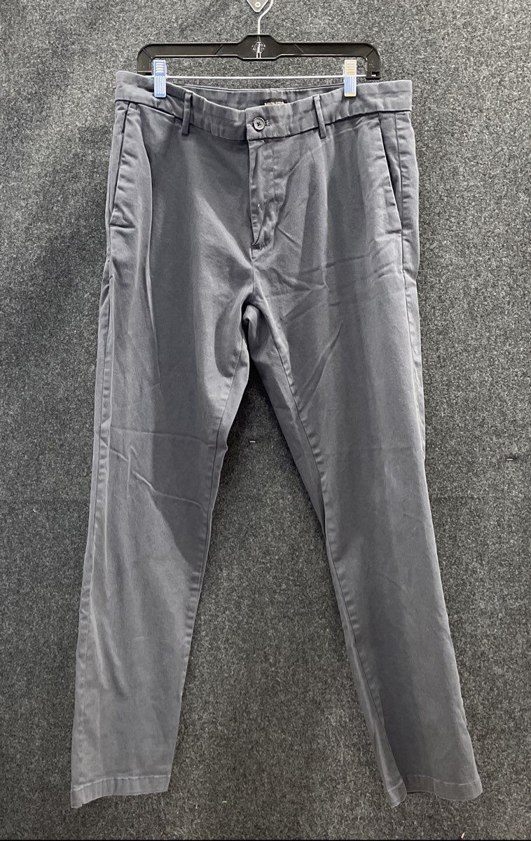Banana Republic Men's Charcoal Gray Cotton Stretch Chino Pants Sz 36x32