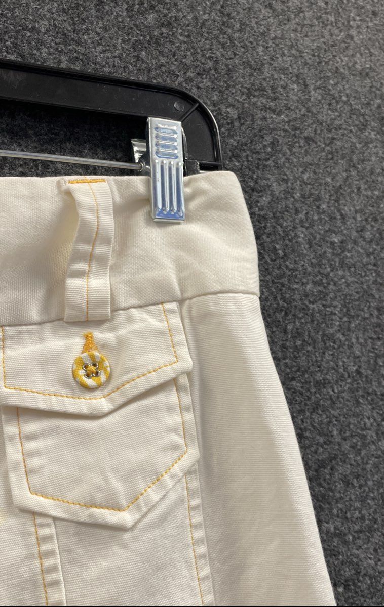 L.L. Bean White Button Down Mini Skirt Women's Size 4R