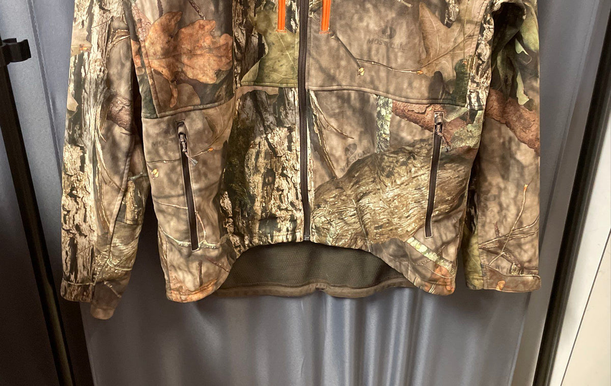 Field & Stream Men's Camo Jacket Mossy Oak Break Up Country NoScent Sz L
