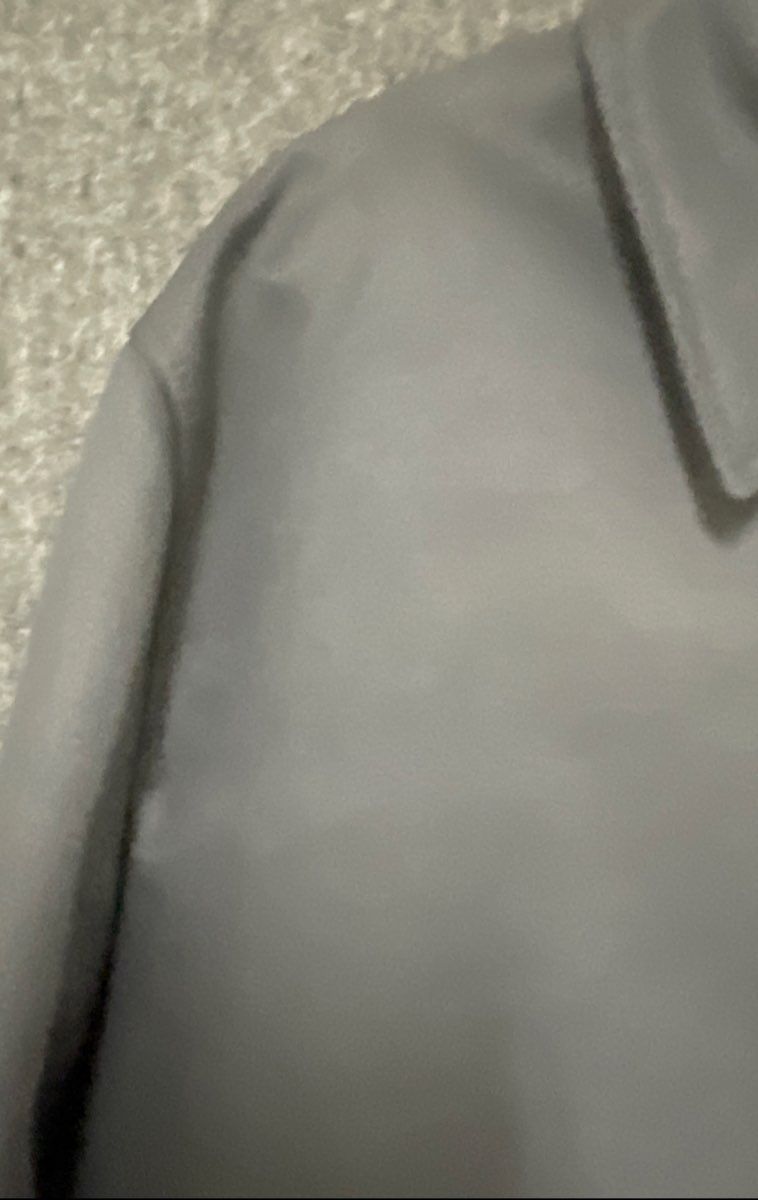 H&M Men's Black Coated Regular-Fit Mid-Length Car Coat Mac Jacket Sz M