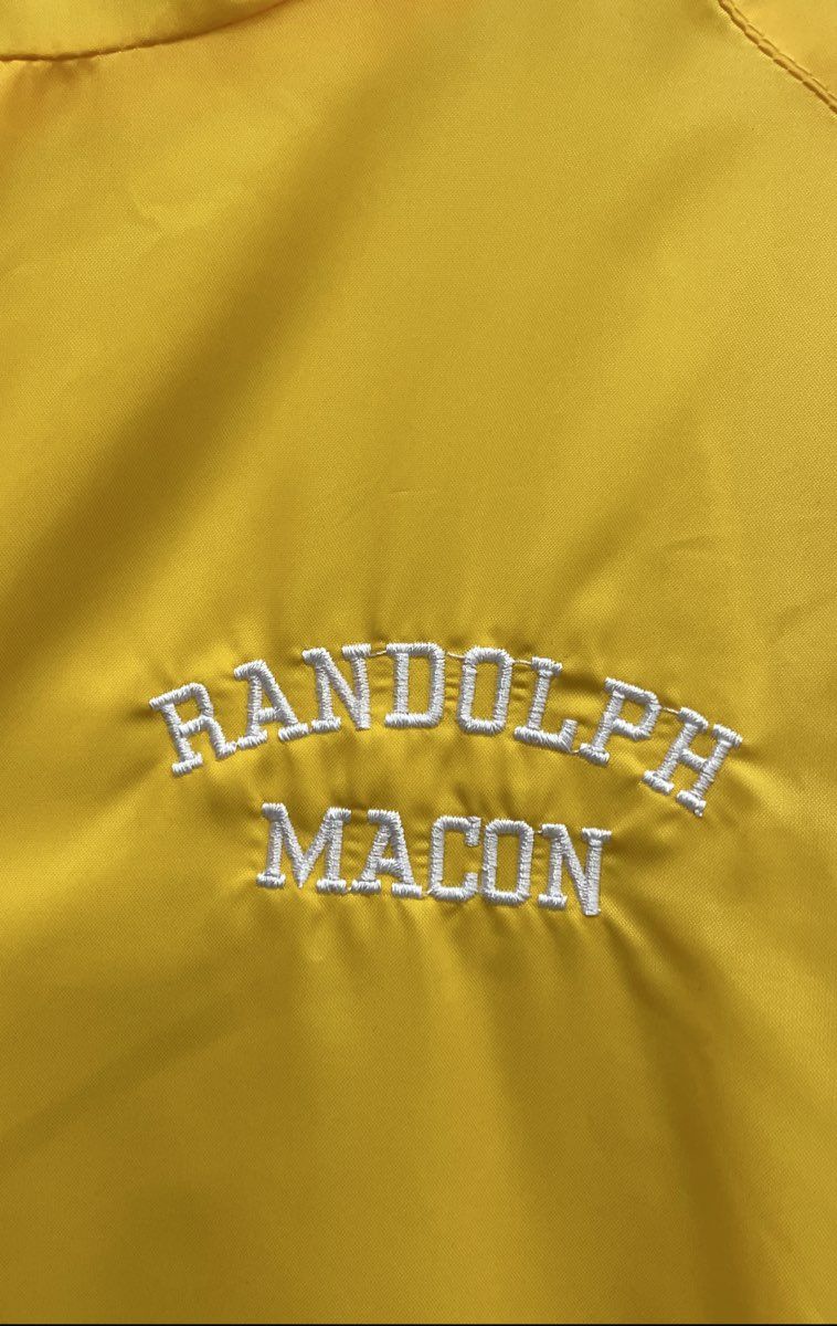 Charles River Apparel Men's Randolph Macon Pullover Anorak Jacket Yellow XL