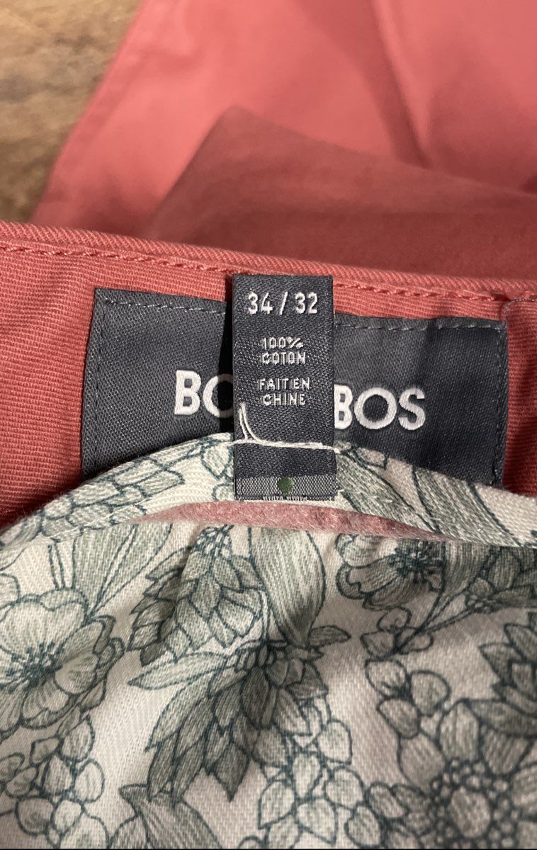 Bonobos Men's Pink Cotton Straight Leg Chino Pants Sz 34x32