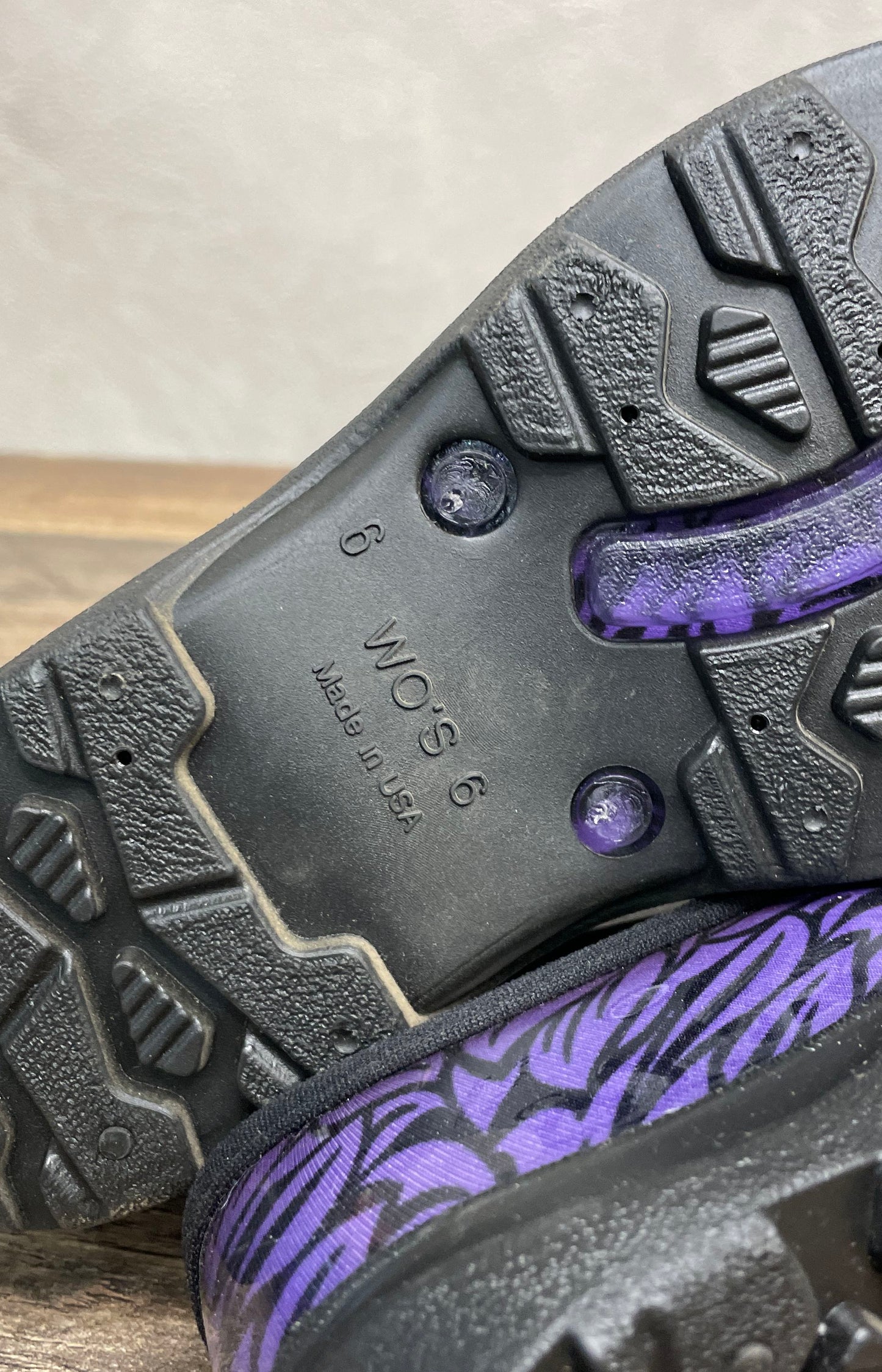 Sloggers Garden Outfitters Floral Purple Women's Clog Shoes Size 6