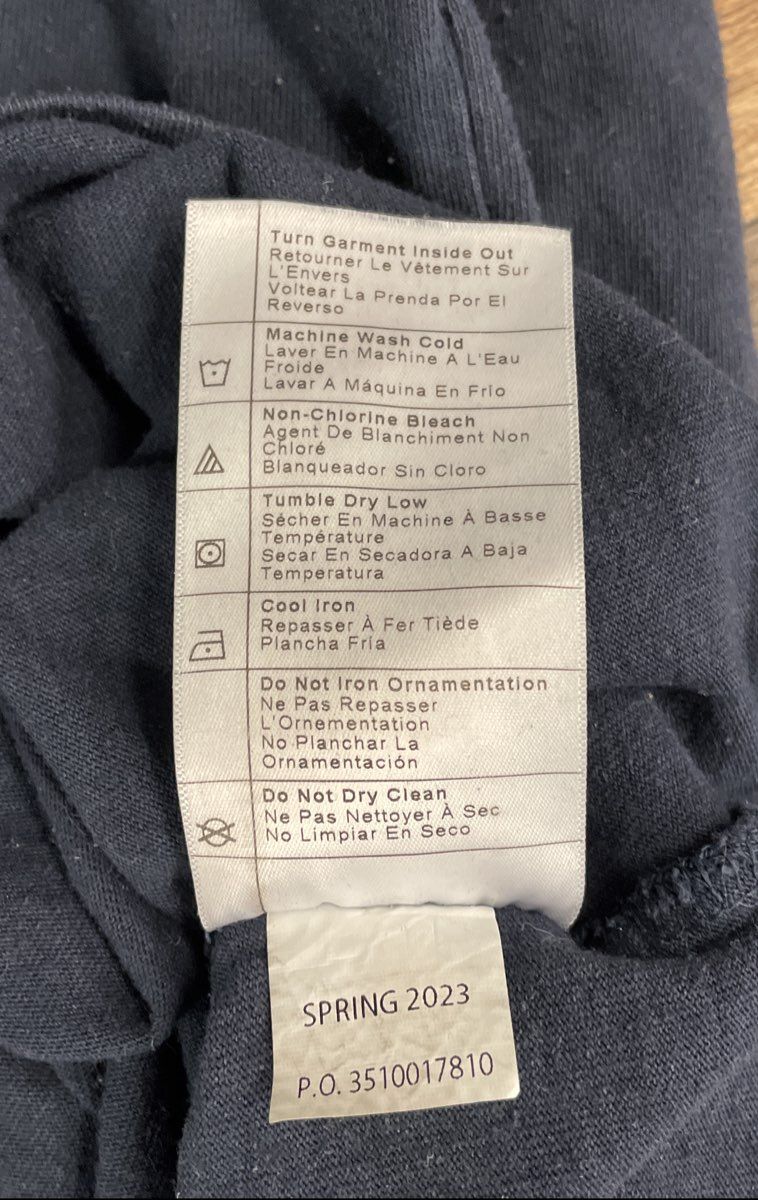 Carhartt Men's Blue Loose Fit Long Sleeve Graphic Logo T-Shirt Size 2XL
