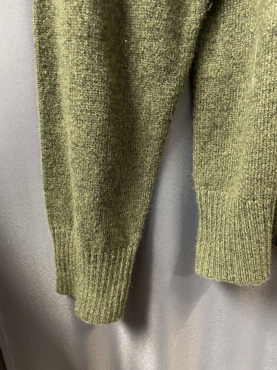 J. Crew Men's Olive Green Lambs Wool Blend Raglan Crewneck Sweater XL NWT