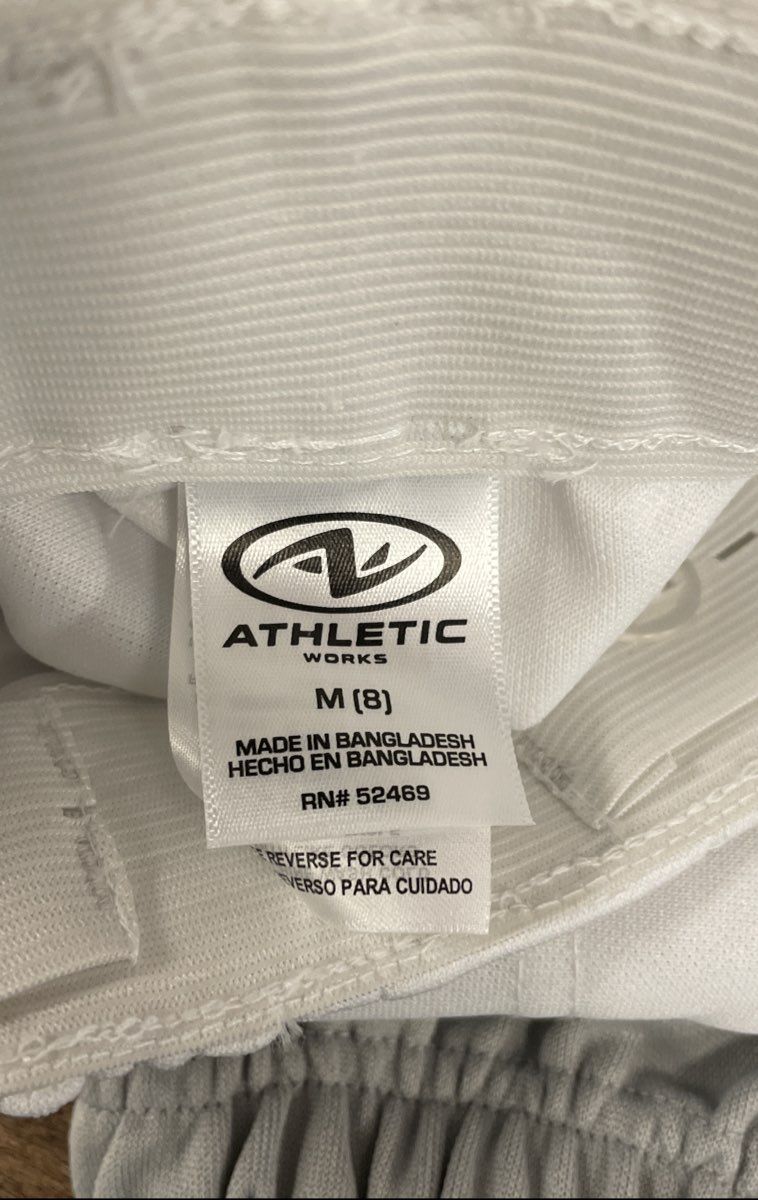 Athletic Works Youth Baseball Softball Pants Lot of 3 Gray White NWT Sz M