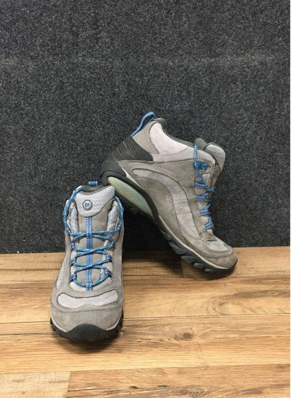 Merrell Moab Mid Castle Rock Blue Women's Hiking Boots Size 9.5