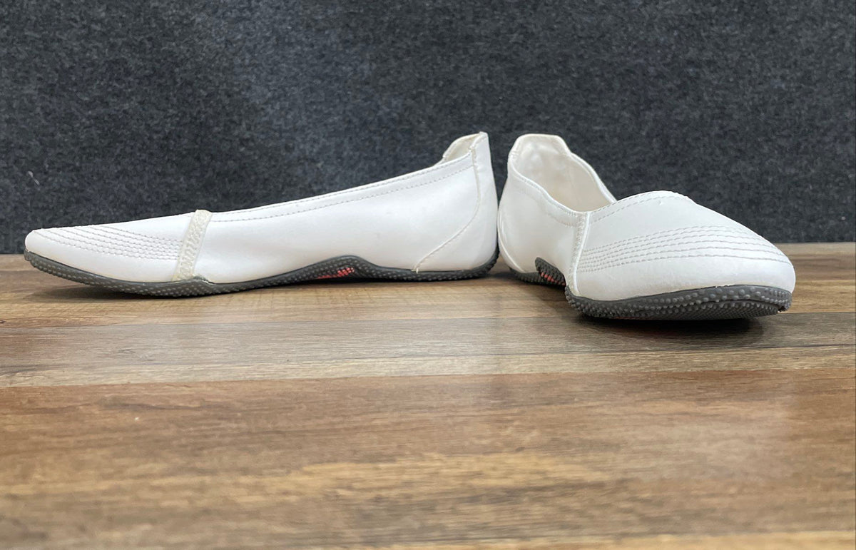 Puma Winning Diva Ballerina White Coral Ballet Flat Slip On Women's Size 5