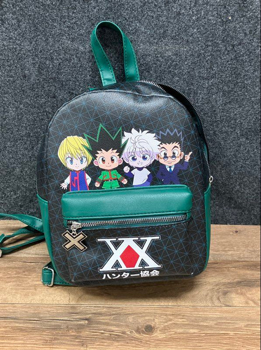 Bioworld Hunter x Hunter Chibi Mini Backpack Green Black Faux Leather