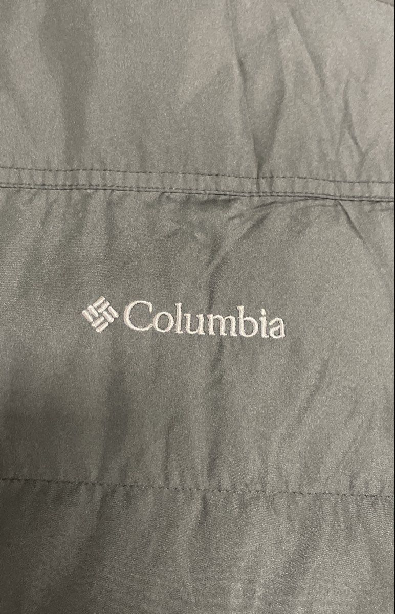 Columbia Men's Black Down Puffer Vest Quilted Full Zip Insulated Sz XL