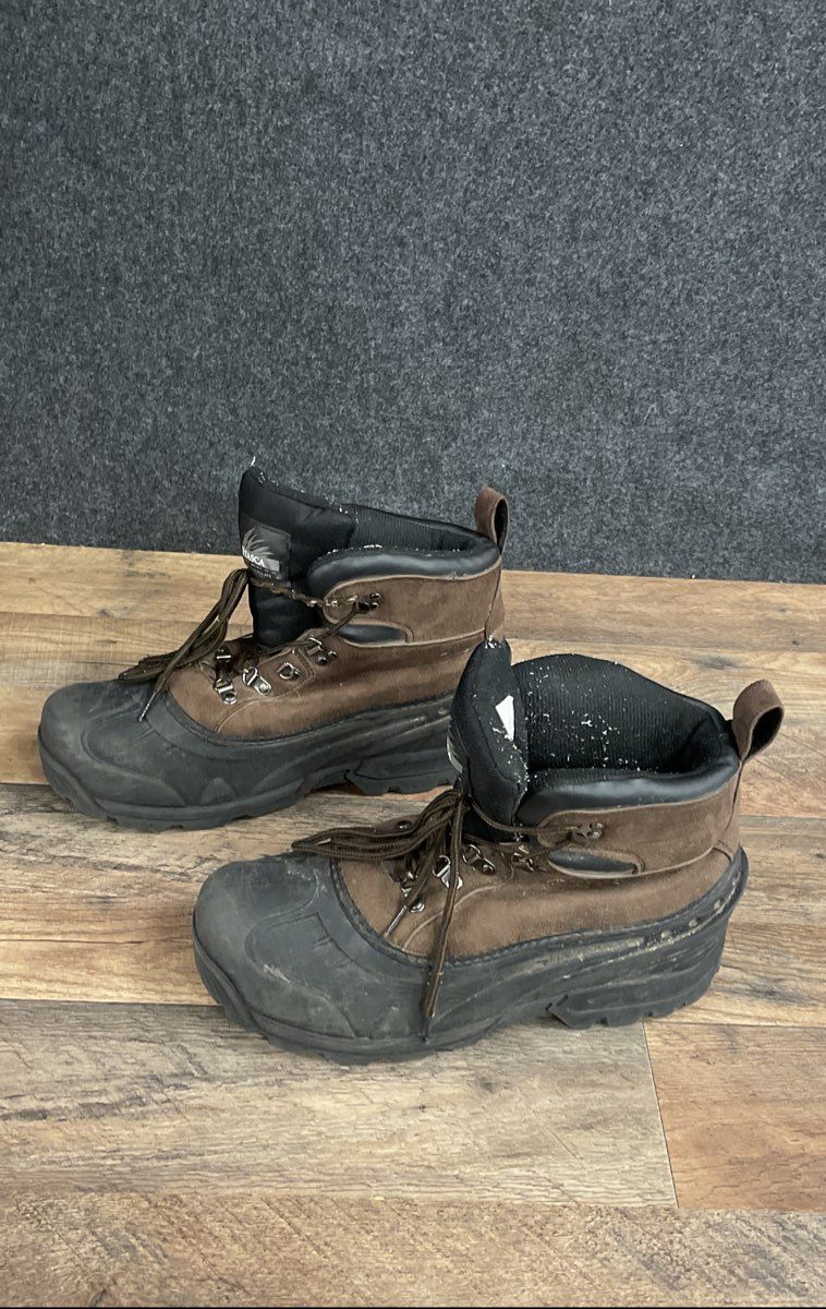 Itasca Windsor Brown Black Men's Winter Snow Duck Boots Size 12