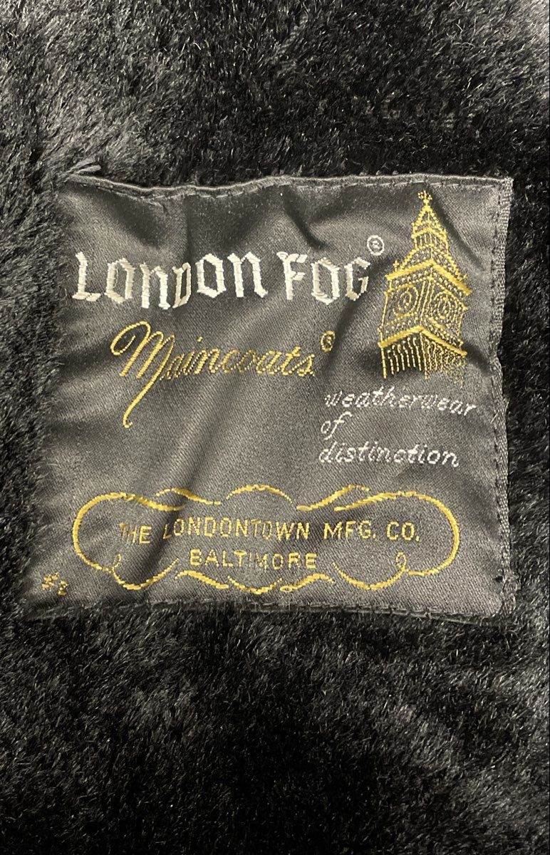 Vintage London Fog Men's Olive Green Maincoat Alpaca Mohair Liner Sz 36 Reg