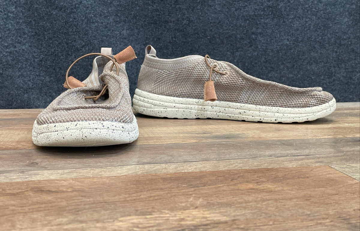 Lamo Piper Brown Knit Slip-On Loafer Sneakers Speckled Sole Size 11