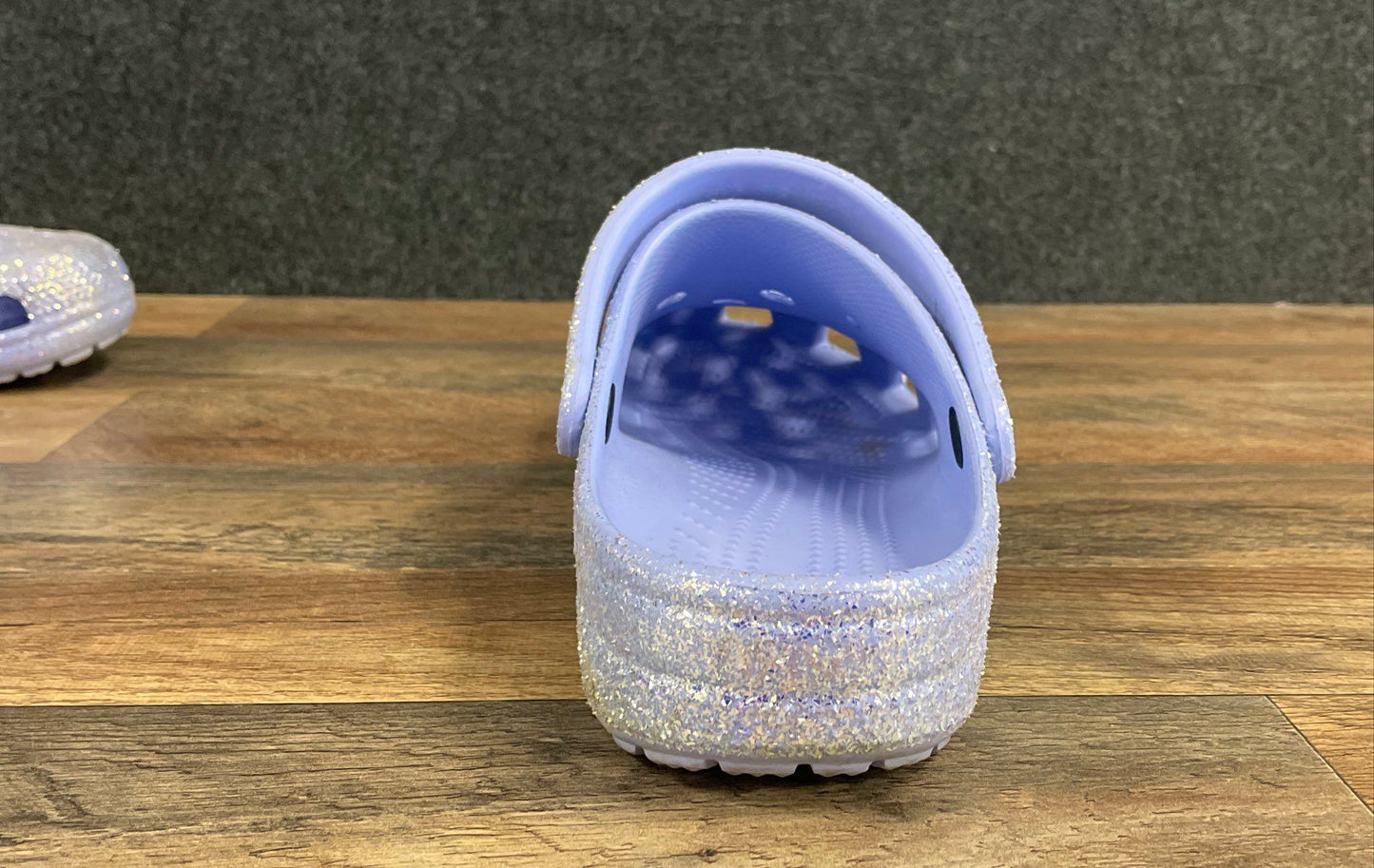 Crocs Classic Glitter Clog Lavender Purple Sparkle Men's Size 12