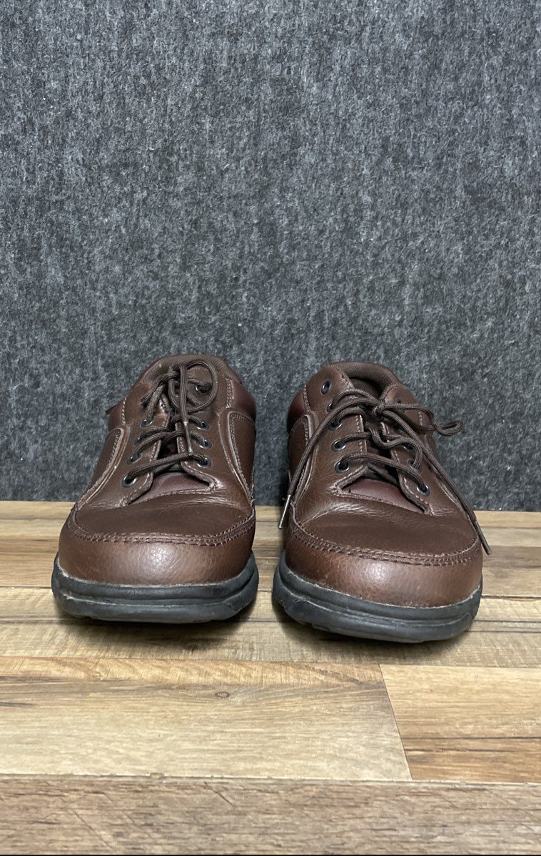Rockport Ridgefield Eureka Brown Leather Walking Shoes Men's Size 10.5