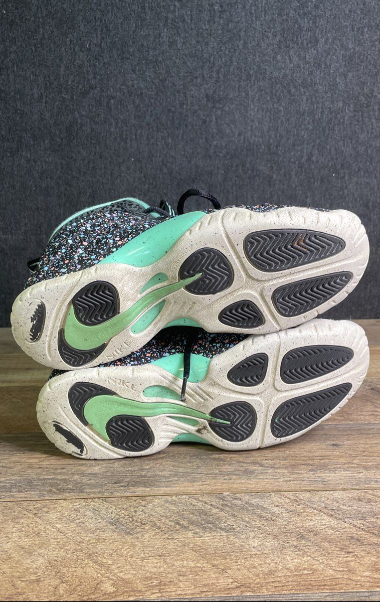 Nike Little Posite One Easter Black Multi Speckle Youth Sneakers Size 6Y