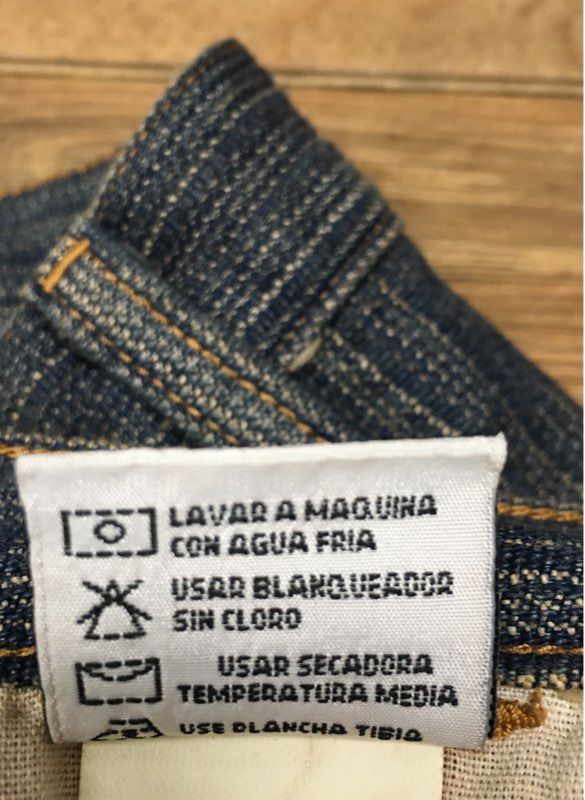 Vintage 90s Caprini Pinstripe Denim Cargo Pants Made in Mexico Sz 38