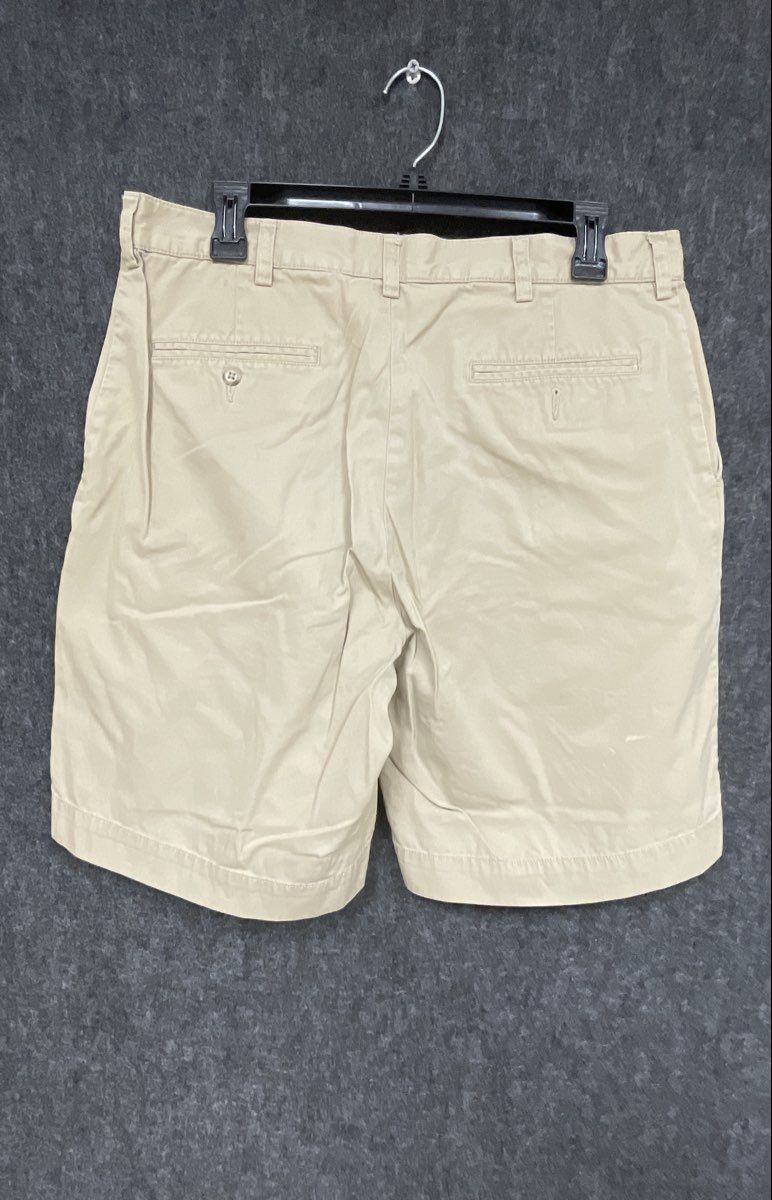 Polo Ralph Lauren Men's Tan Flat Front Cotton Chino Shorts Vintage 90s Sz 34